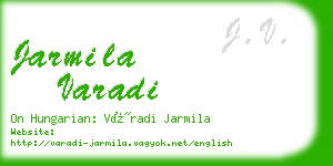 jarmila varadi business card